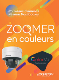 publicité de caméras avecvision de nuite ne couleur