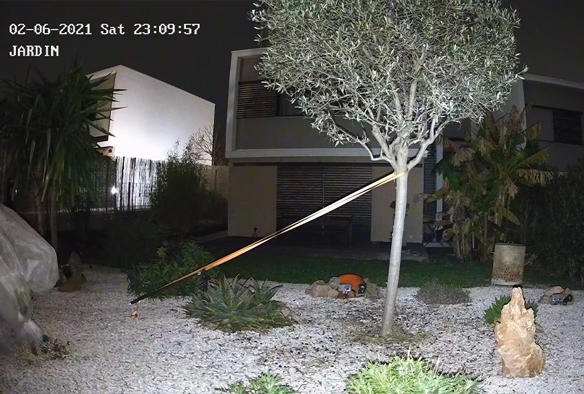 Camera avec lumière blanche sans éclairage Camera avec lumière blanche sans éclairage