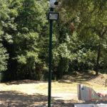 camera sur mât avec retroprojecteur IR