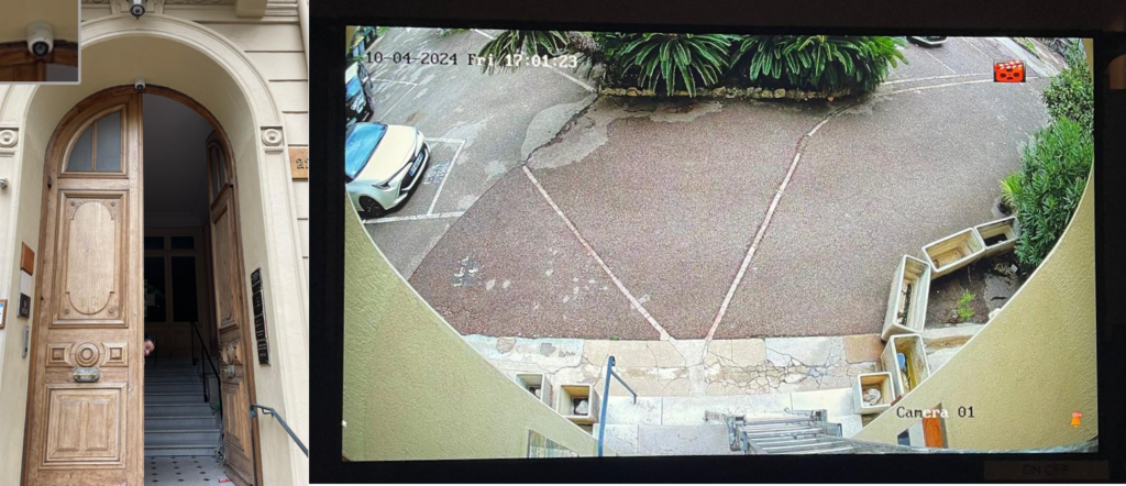 Caméra Surveillance depuis porte