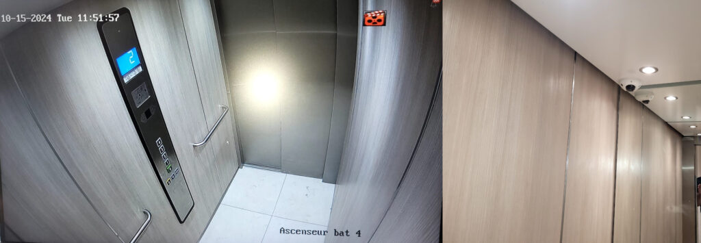 Caméra dans ascenseur