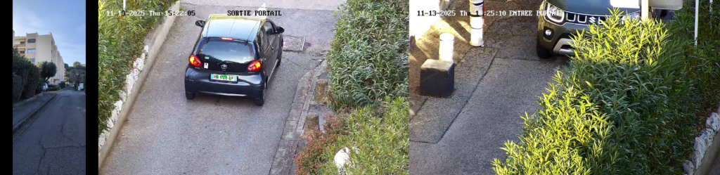 Caméra en toiture avec zoom puissant