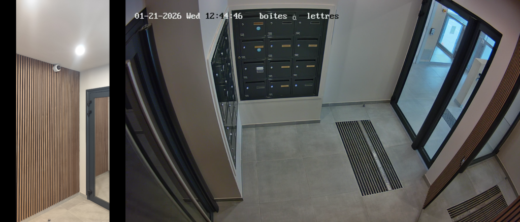 Caméra hall d'entrée interne